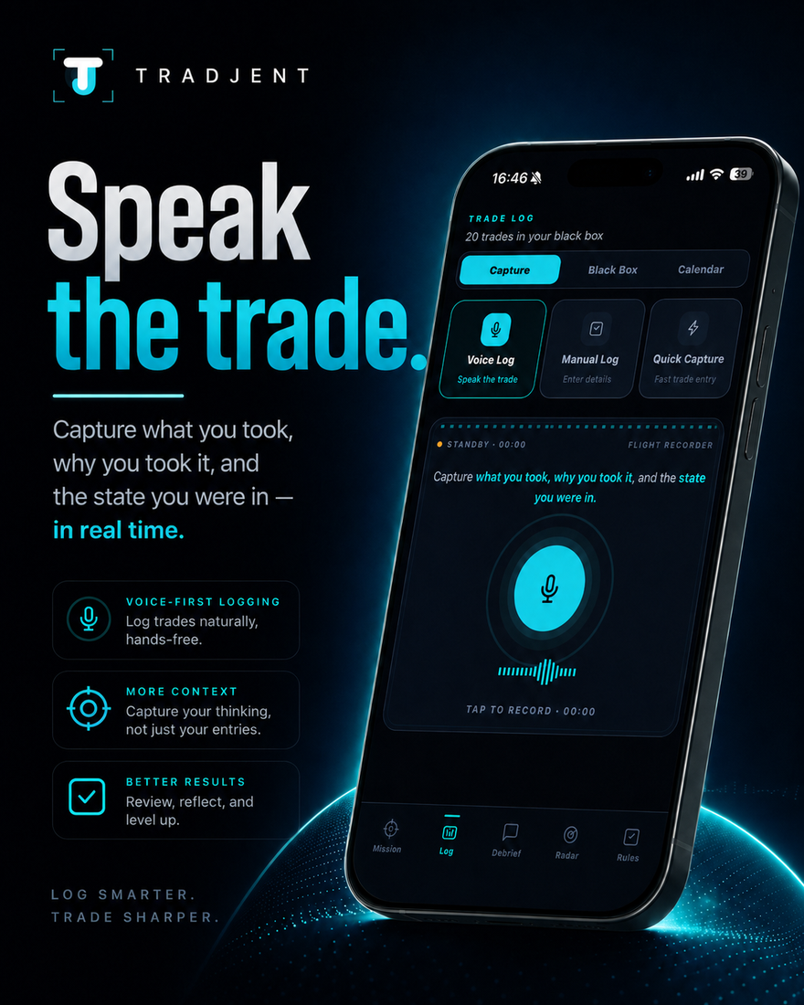 Speak the trade — voice and vision logging